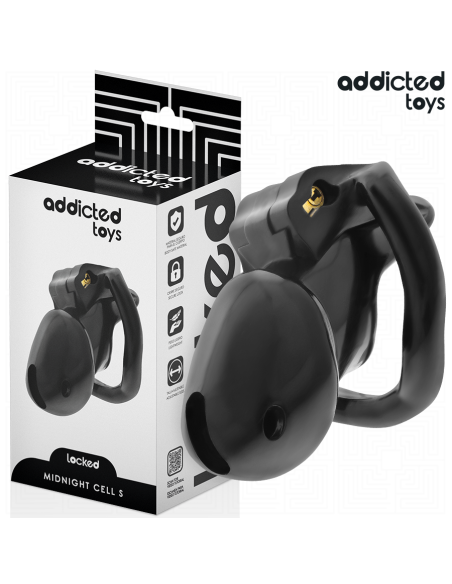 ADDICTED TOYS LOCKED MINDNIGHT CELL JAULA PARA PENE TALLA S 48 CM