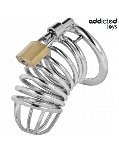 ADDICTED TOYS LOCKED IRON CELL JAULA PARA PENE DE METAL TALLA M