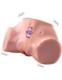 XISE FENNIE SHAKING MASTURBADOR VAGINA Y ANO REALASTICO MULTIPOSICIAN CON VIBRACIAN