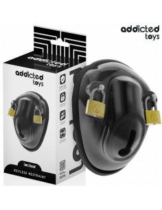 ADDICTED TOYS LOCKED KEYLESS RESTRAINT JAULA PARA PENE 115 CM