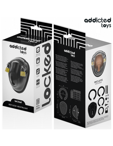 ADDICTED TOYS LOCKED KEYLESS RESTRAINT JAULA PARA PENE 115 CM