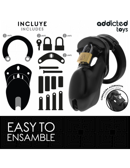ADDICTED TOYS LOCKED FORBIDDEN VAULT JAULA PARA PENE 10 CM