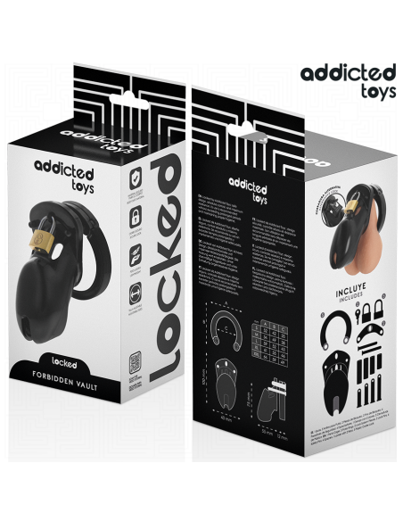 ADDICTED TOYS LOCKED FORBIDDEN VAULT JAULA PARA PENE 10 CM