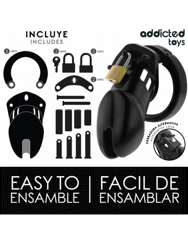 ADDICTED TOYS LOCKED OBSIDIAN HOLD JAULA PARA PENE TALLA M