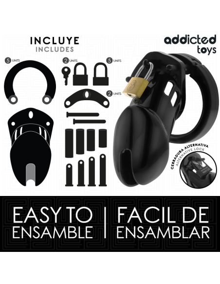 ADDICTED TOYS LOCKED OBSIDIAN HOLD JAULA PARA PENE TALLA M ADDICTED TOYS LOCKED OBSIDIAN HOLD JAULA PARA PENE TALLA M