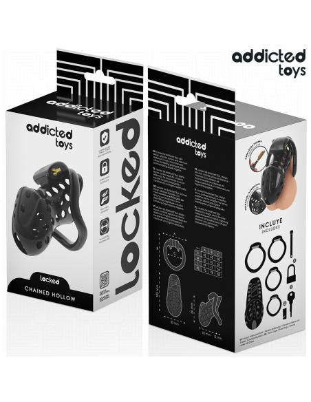 ADDICTED TOYS LOCKED CHAINED HOLLOW JAULA PARA PENE 105 CM