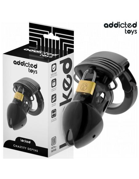 ADDICTED TOYS LOCKED CHASTITY DEPTHS JAULA PARA PENE 75 CM