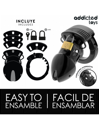 ADDICTED TOYS LOCKED CHASTITY DEPTHS JAULA PARA PENE 75 CM