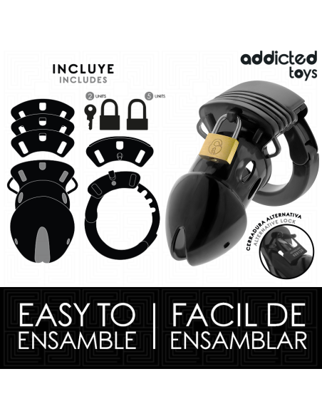 ADDICTED TOYS LOCKED CHASTITY DEPTHS JAULA PARA PENE 75 CM