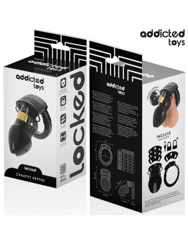 ADDICTED TOYS LOCKED CHASTITY DEPTHS JAULA PARA PENE 75 CM