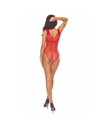 PASSION BS109 BOSYSTOCKING MARIPOSA ROJO