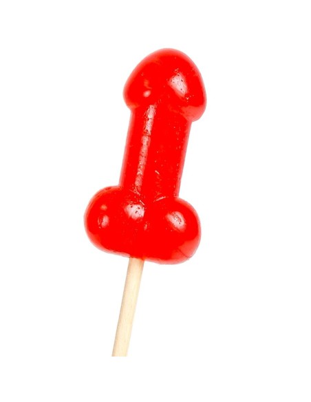 SECRETPLAY PIRULETA PENE CARAMELO CEREZA CON EFECTO CALOR PICANTE