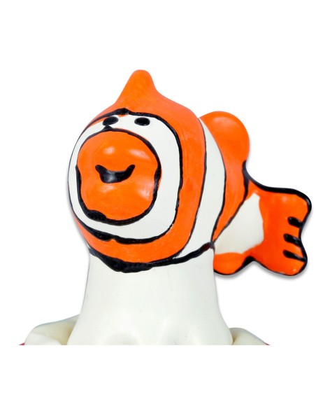 CONDOMERIE PRESERVATIVO DECORATIVO PINTADO A MANO PESCADO NARANJA CONDOMERIE PRESERVATIVO DECORATIVO PINTADO A MANO PESCADO NARANJA
