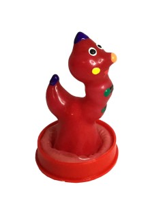 CONDOMERIE PRESERVATIVO DECORATIVO PINTADO A MANO GUSANO 2