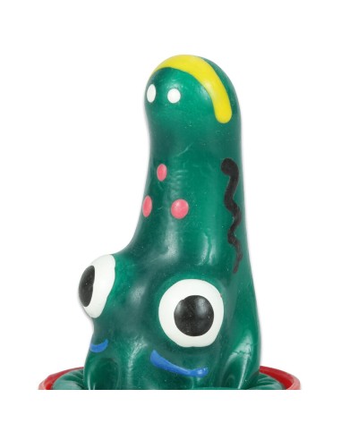 CONDOMERIE PRESERVATIVO DECORATIVO PINTADO A MANO COCODRILO MODELO 1