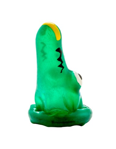 CONDOMERIE PRESERVATIVO DECORATIVO PINTADO A MANO COCODRILO MODELO 1