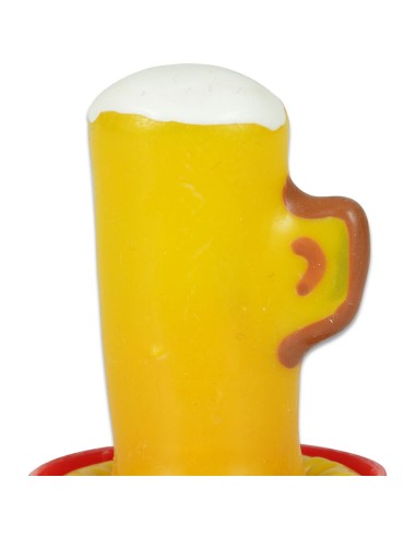 CONDOMERIE PRESERVATIVO DECORATIVO PINTADO A MANO VASO DE CERVEZA