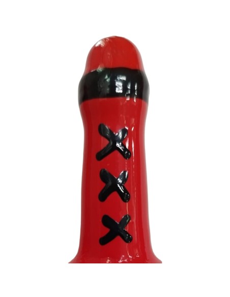 CONDOMERIE PRESERVATIVO DECORATIVO PINTADO A MANO MSTERDAM ROJO