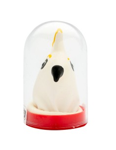 CONDOMERIE PRESERVATIVO DECORATIVO PINTADO A MANO LORO BLANCO