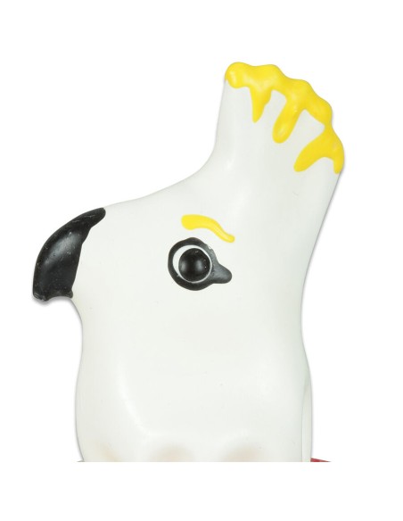 CONDOMERIE PRESERVATIVO DECORATIVO PINTADO A MANO LORO BLANCO