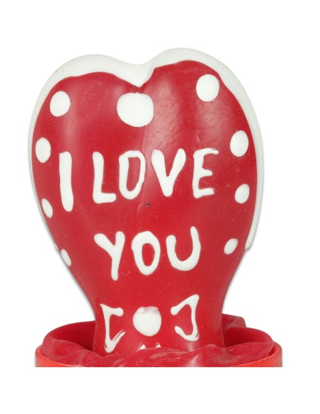 CONDOMERIE PRESERVATIVO DECORATIVO PINTADO A MANO CORAZAN TE AMO MODELO 1