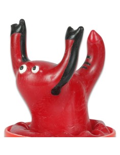CONDOMERIE PRESERVATIVO DECORATIVO PINTADO A MANO ESCORPIO ROJO