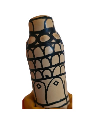 CONDOMERIE PRESERVATIVO DECORATIVO PINTADO A MANO TORRE DE PISA