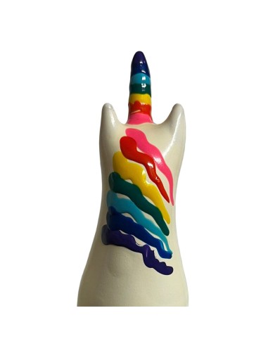 CONDOMERIE PRESERVATIVO DECORATIVO PINTADO A MANO ARCOARIS UNICORNIO
