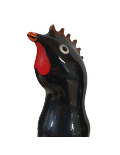 CONDOMERIE PRESERVATIVO DECORATIVO PINTADO A MANO GALLO NEGRO