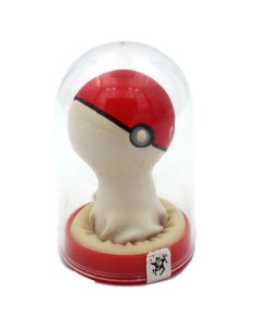 CONDOMERIE PRESERVATIVO DECORATIVO PINTADO A MANO POKEBOLA ROJO BLANCO