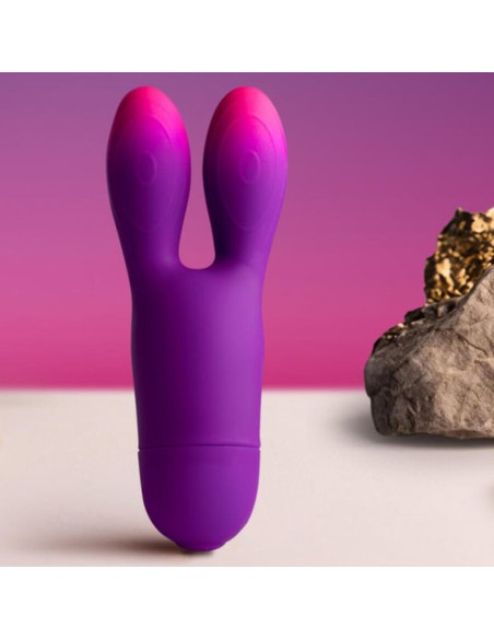 ROCKS OFF GLO GIRL BUNNY VIBRADOR FLEXIBLE MORADO