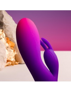ROCKS OFF GLO GIRL VIBRADOR RABBIT MORADO 2