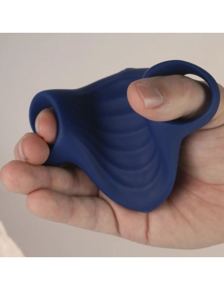 ROCKS OFF PALM MASTURBADOR VIBRADOR FLEXIBLE AZUL
