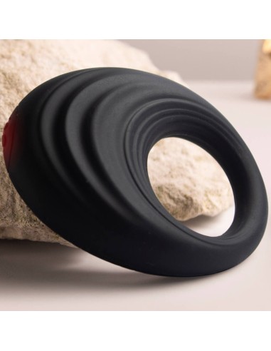ROCKS OFF SPIRE ANILLO VIBRADOR PARA EL PENE NEGRO