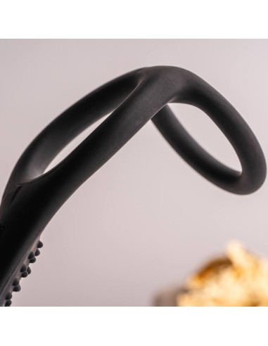 ROCKS OFF RO ZEN RRO PLUG ANAL CON ANILLO VIBRADOR PARA EL PENE NEGRO