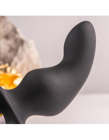 ROCKS OFF RO ZEN RRO PLUG ANAL CON ANILLO VIBRADOR PARA EL PENE NEGRO
