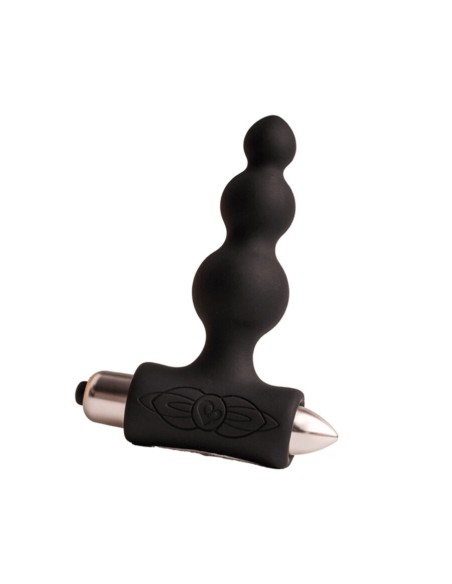 ROCKS OFF PETITE SENSATIONS BUBBLES PLUG ANAL VIBRADOR NEGRO
