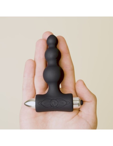 ROCKS OFF PETITE SENSATIONS BUBBLES PLUG ANAL VIBRADOR NEGRO