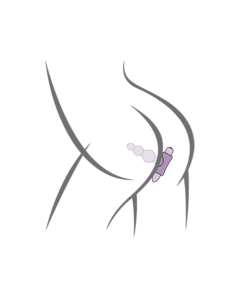 ROCKS OFF PETITE SENSATIONS BUBBLES PLUG ANAL VIBRADOR NEGRO