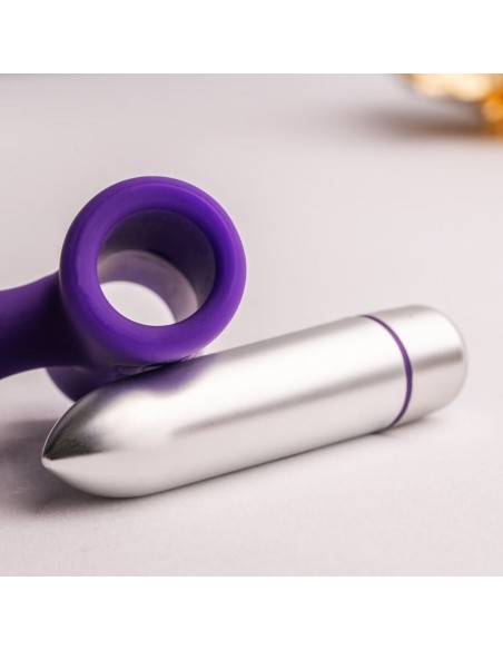 ROCKS OFF PETITE SENSATIONS TEAZER PLUG ANAL VIBRADOR MORADO