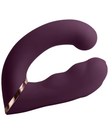 ROCKS OFF GEMINI VIBRADOR DUAL PUNTO G Y ESTIMULADOR CLATORIS MORADO