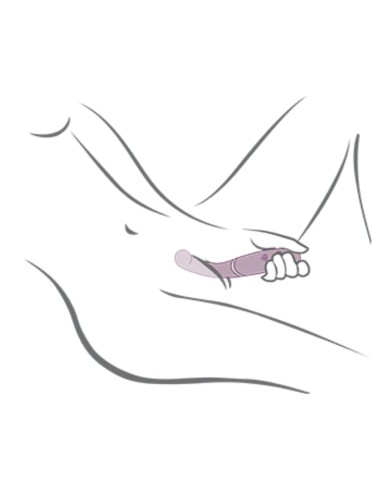 ROCKS OFF GEMINI VIBRADOR DUAL PUNTO G Y ESTIMULADOR CLATORIS MORADO