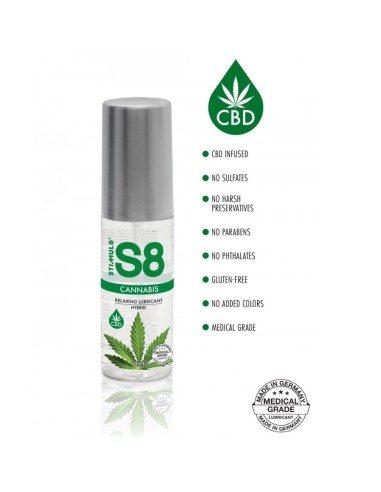 STIMUL8 S8 LUBRICANTE HABRIDO CANNABIS 50 ML