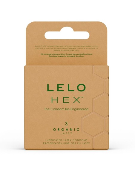 LELO HEX ORGANIC PRESERVATIVO CAJA 3 UDS