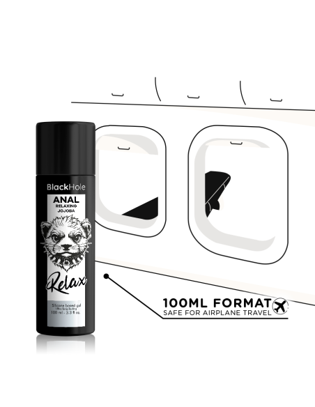 BLACK HOLE ANAL RELAXING CON JOJOBA BASE SILICONA 100 ML