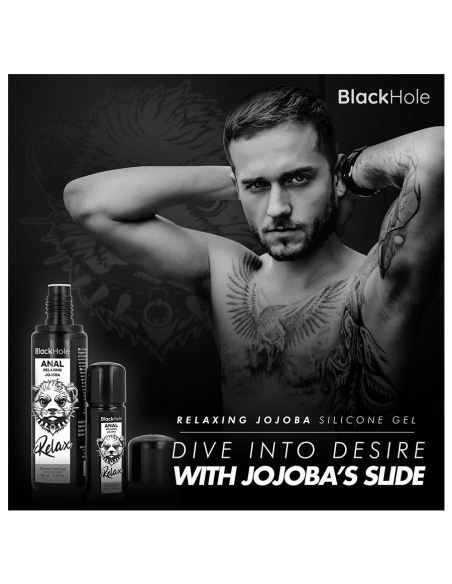 BLACK HOLE ANAL RELAXING CON JOJOBA BASE SILICONA 100 ML
