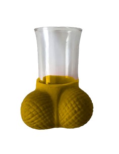 DIABLO PICANTE VASO DE CHUPITOS DORADO