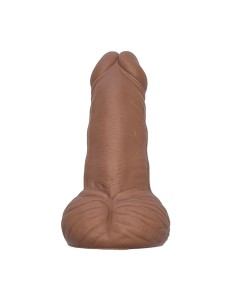 DIABLO PICANTE JUGUETE ANTIESTRAS CON FORMA DE PENE COLOR MULATO