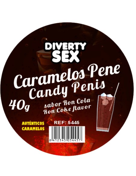 DIABLO PICANTE 20 CARAMELOS PENE CON SABOR RON COLA