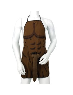 DIABLO PICANTE DELANTAL CON PENE 3D MUSCULOSO Y ATREVIDO MULATO